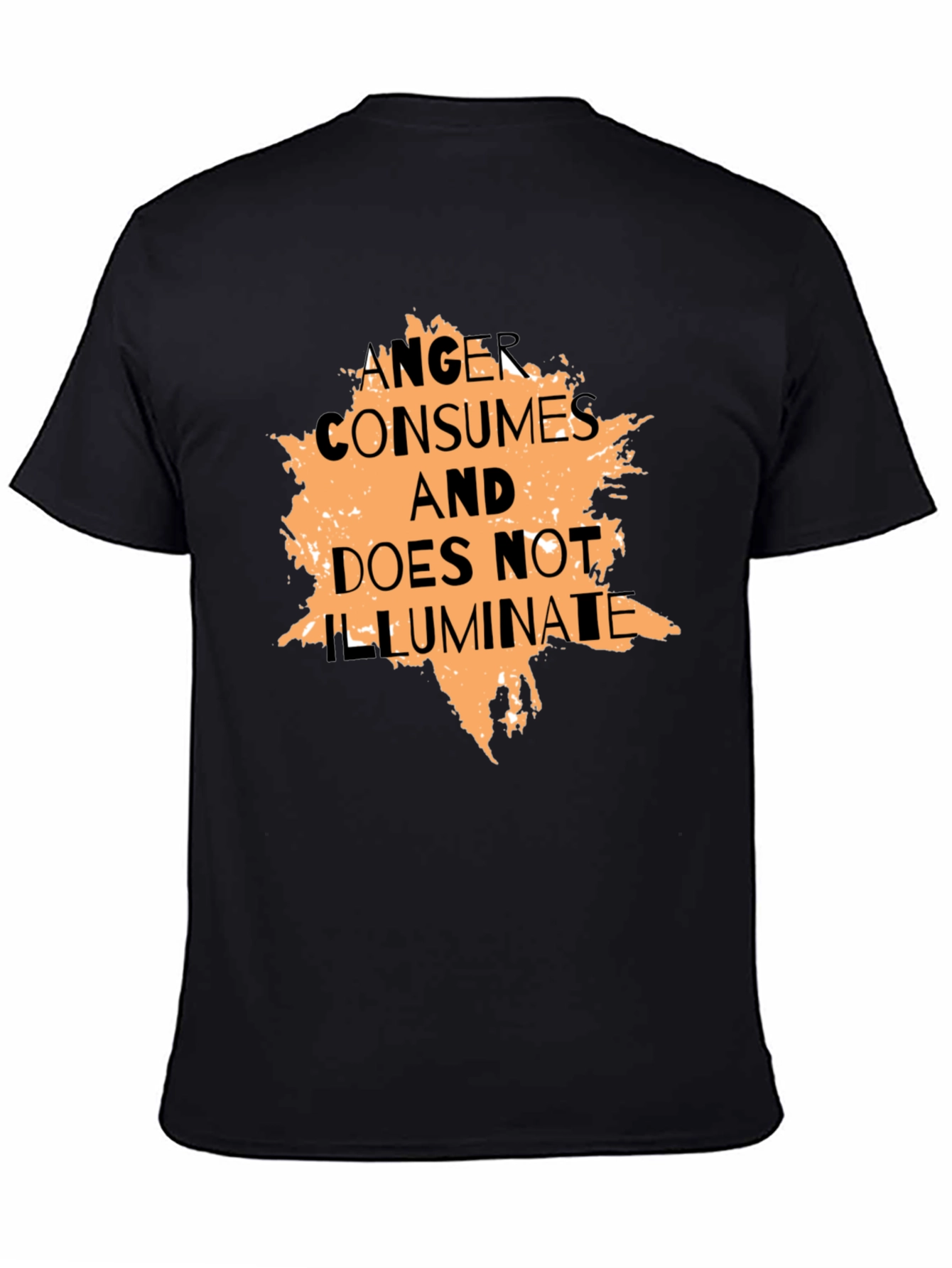 Anger Consumes Graphic Tee - Black