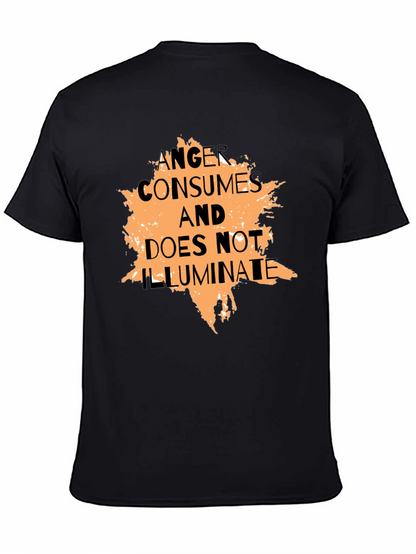 Anger Consumes Graphic Tee - Black