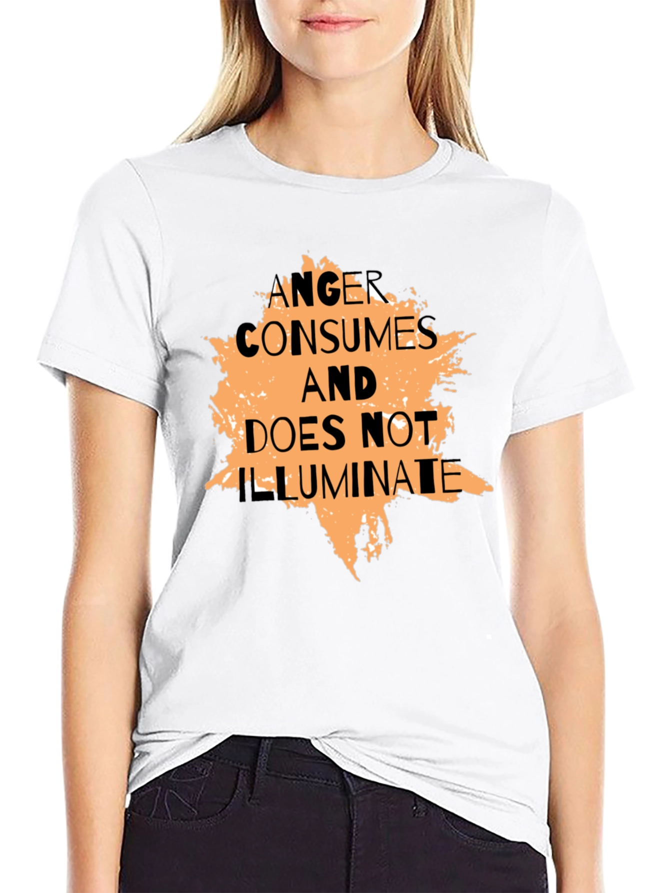 Anger Consumes Graphic Tee - Black