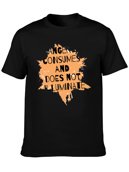 Anger Consumes Graphic Tee - Black