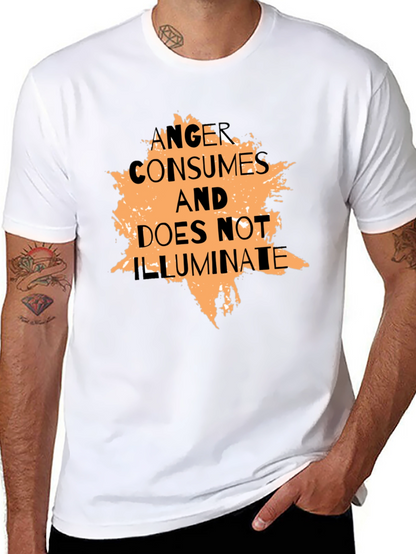 Anger Consumes Graphic Tee - Black