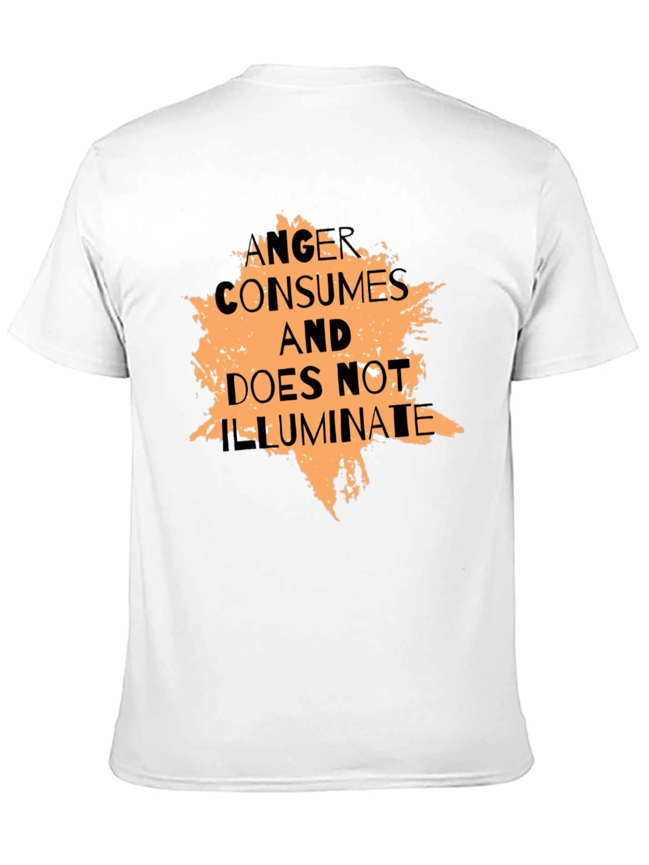 Anger Consumes Graphic Tee - Black