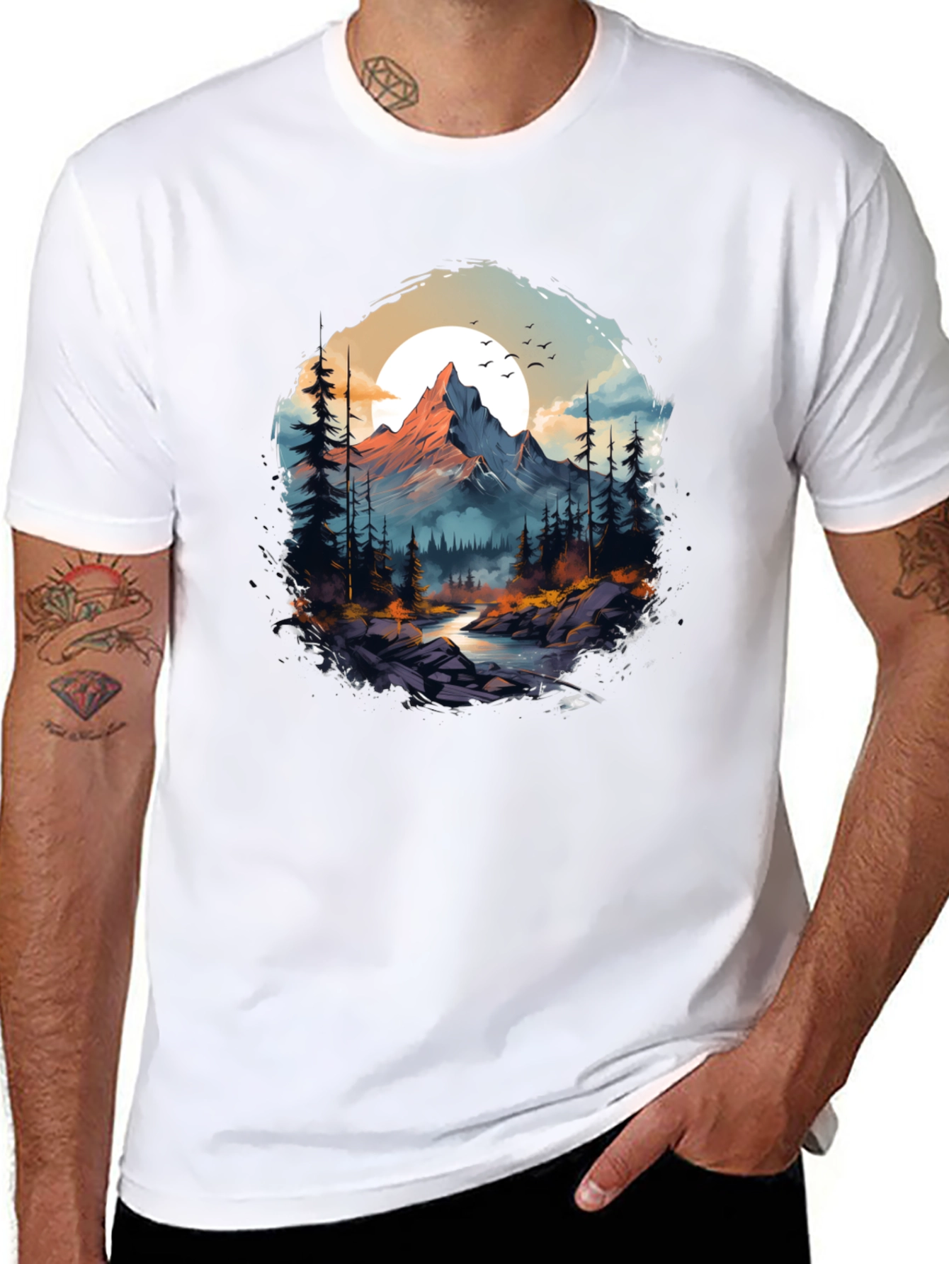 Mountain Landscape Graphic Tee