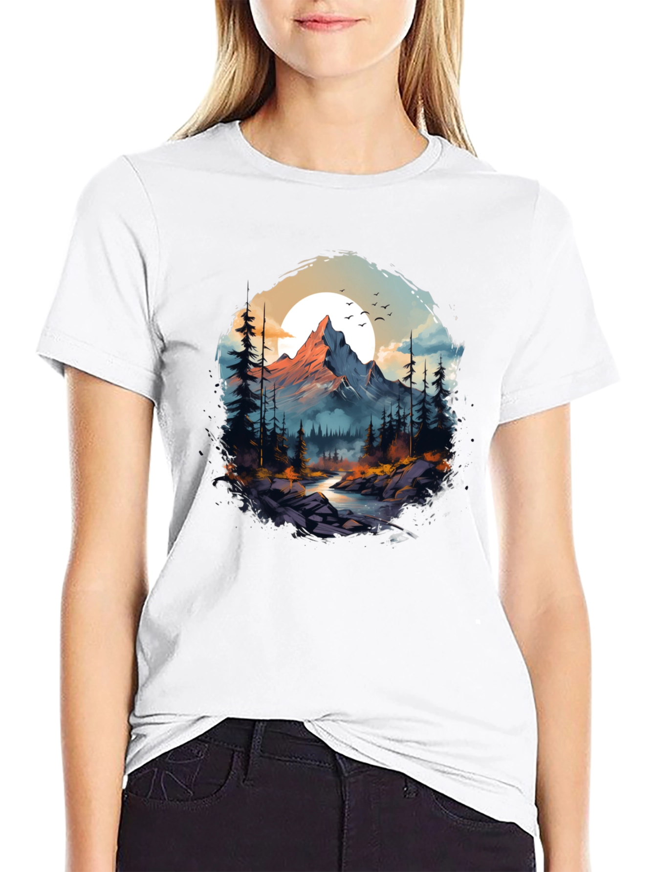 Mountain Landscape Graphic Tee