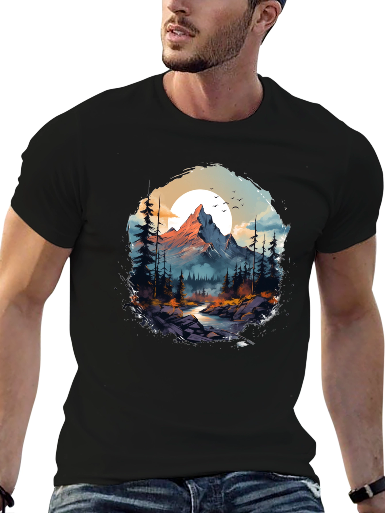 Mountain Landscape Graphic Tee