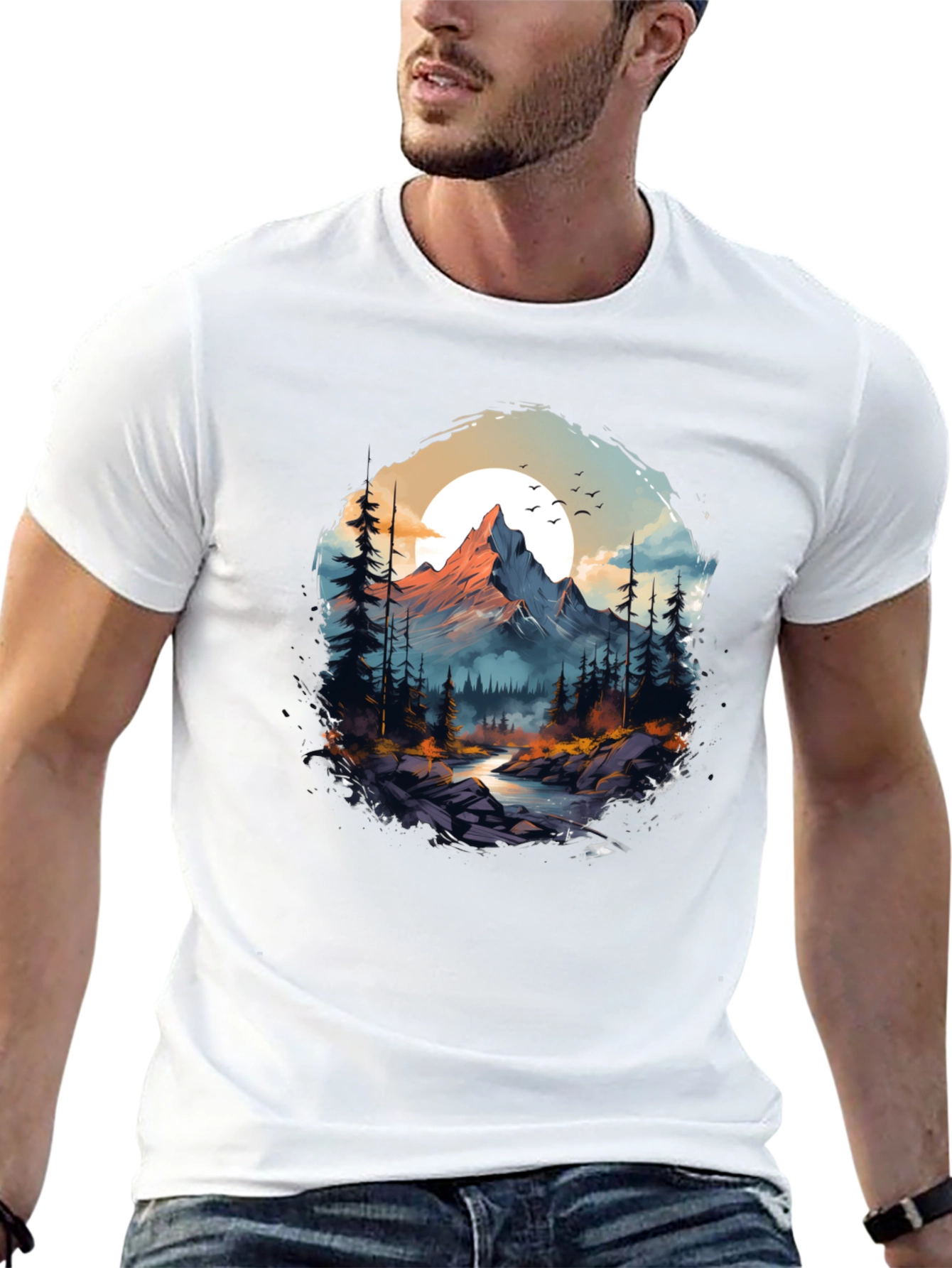 Mountain Landscape Graphic Tee