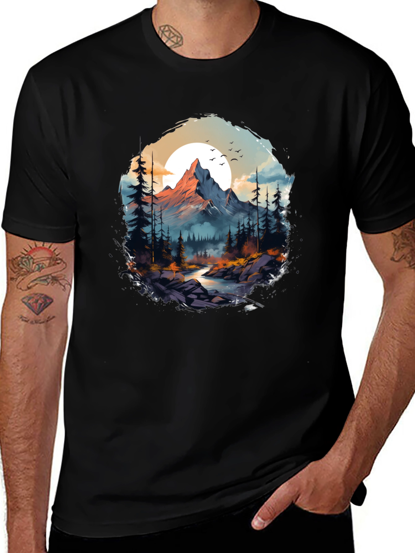 Mountain Landscape Graphic Tee