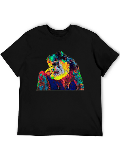 Psychedelic Monkey Graphic T-Shirt