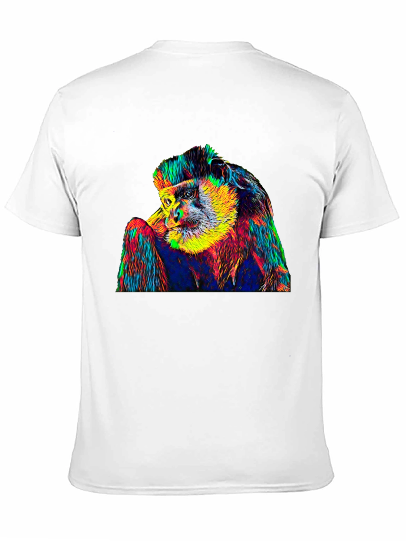 Psychedelic Monkey Graphic T-Shirt
