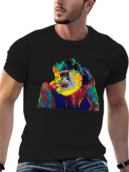 Psychedelic Monkey Graphic T-Shirt