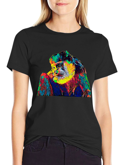 Psychedelic Monkey Graphic T-Shirt