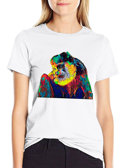 Psychedelic Monkey Graphic T-Shirt