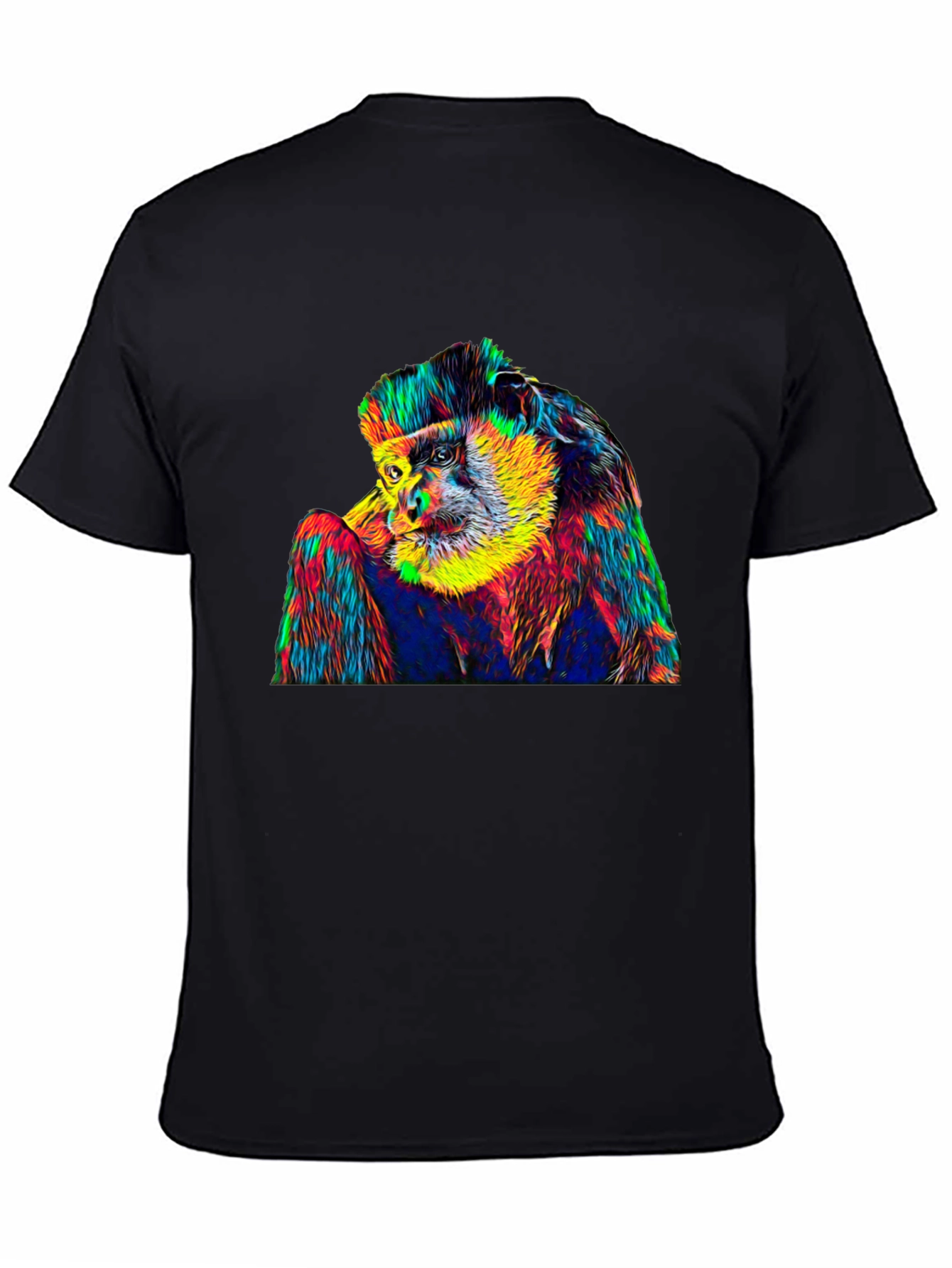 Psychedelic Monkey Graphic T-Shirt