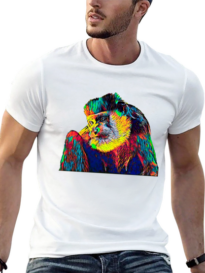 Psychedelic Monkey Graphic T-Shirt