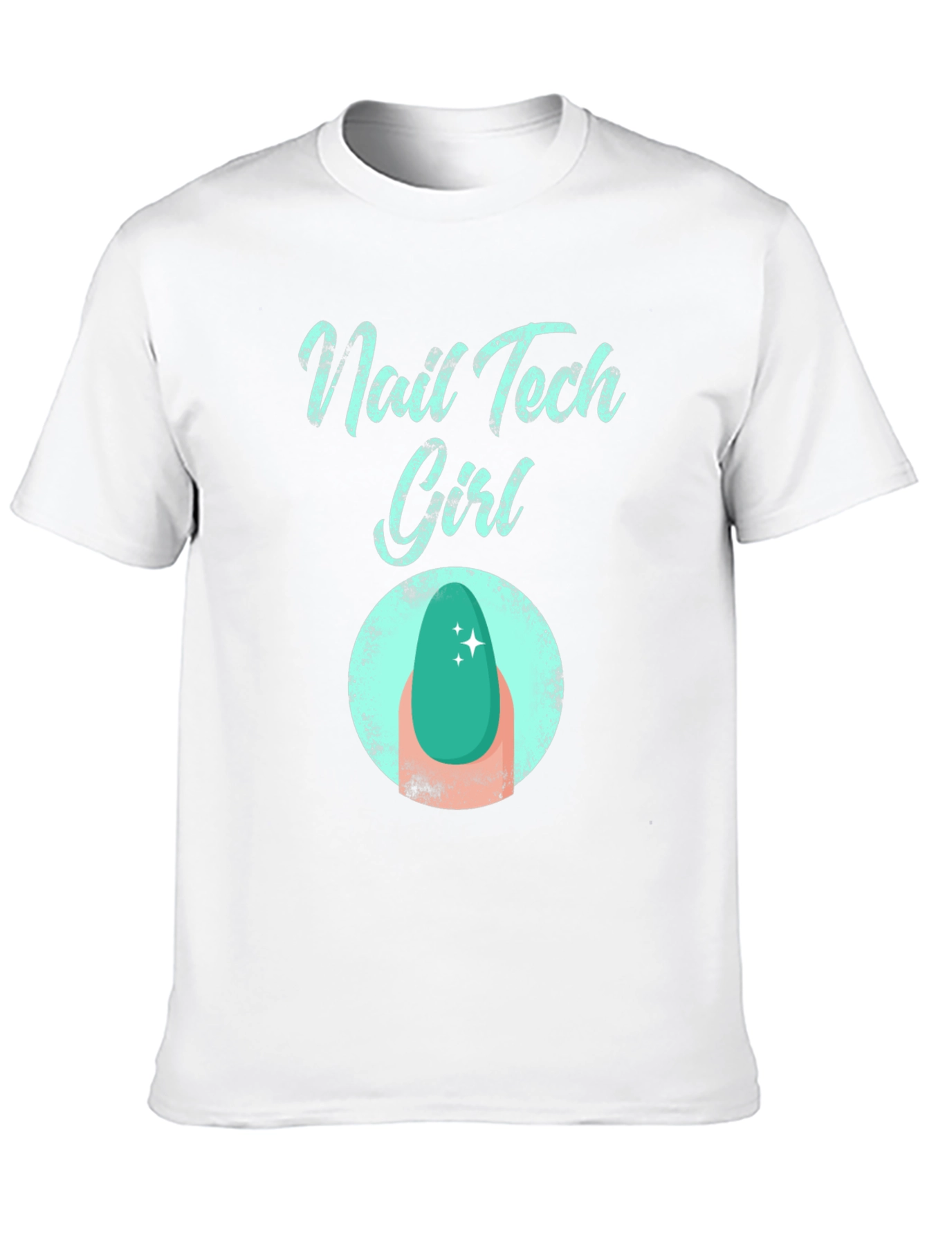 Nail Tech Girl T-Shirt - Fashionable Graphic Tee