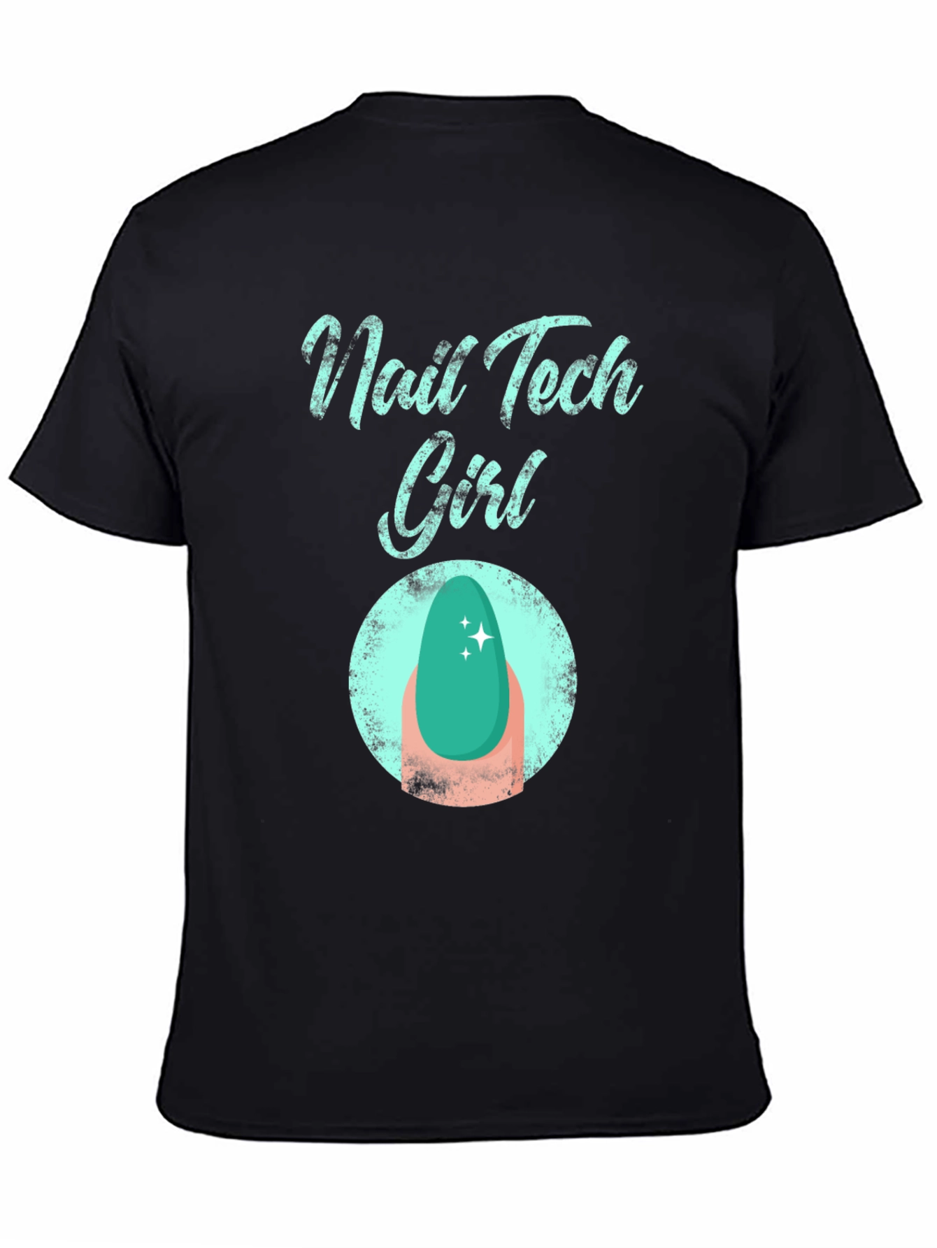 Nail Tech Girl T-Shirt - Fashionable Graphic Tee