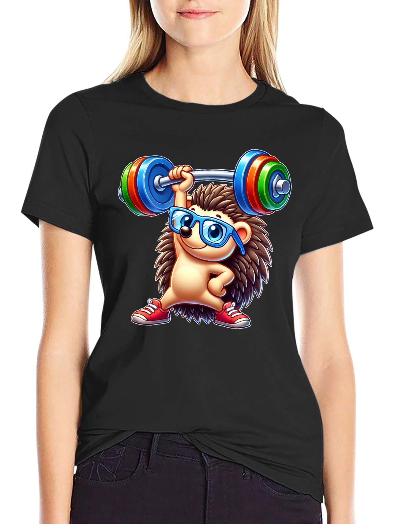 Workout Hedgehog Graphic Tee