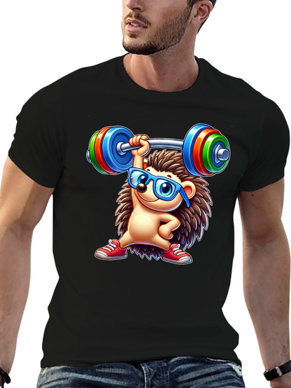 Workout Hedgehog Graphic Tee