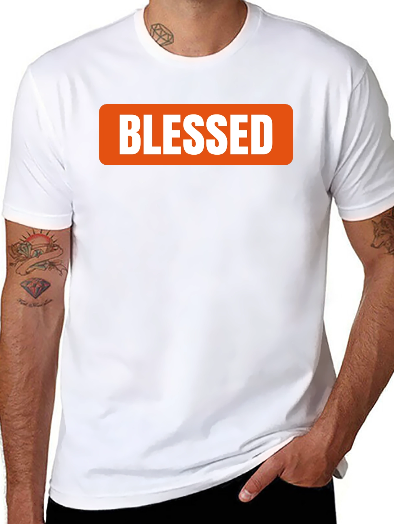 Blessed Graphic Tee - Stylish Mens T-Shirt