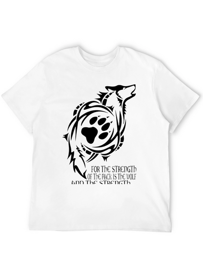 Wolf Pack Strength Graphic Tee - Black