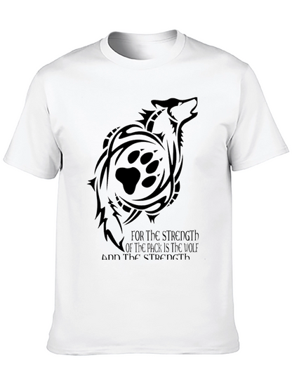 Wolf Pack Strength Graphic Tee - Black