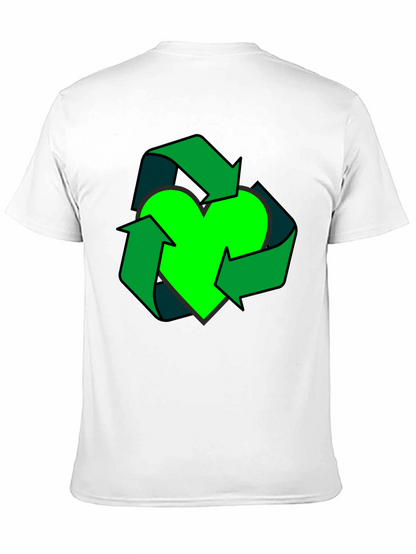 Eco Heart Recycle Graphic Tee - Black