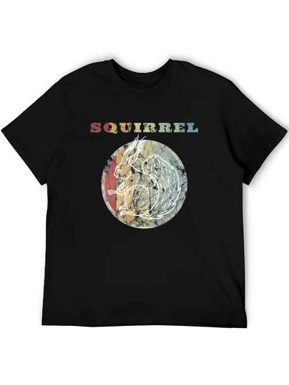 Retro Squirrel Graphic T-Shirt