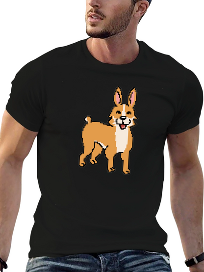 Pixel Art Dog T-Shirt - Unique Graphic Tee