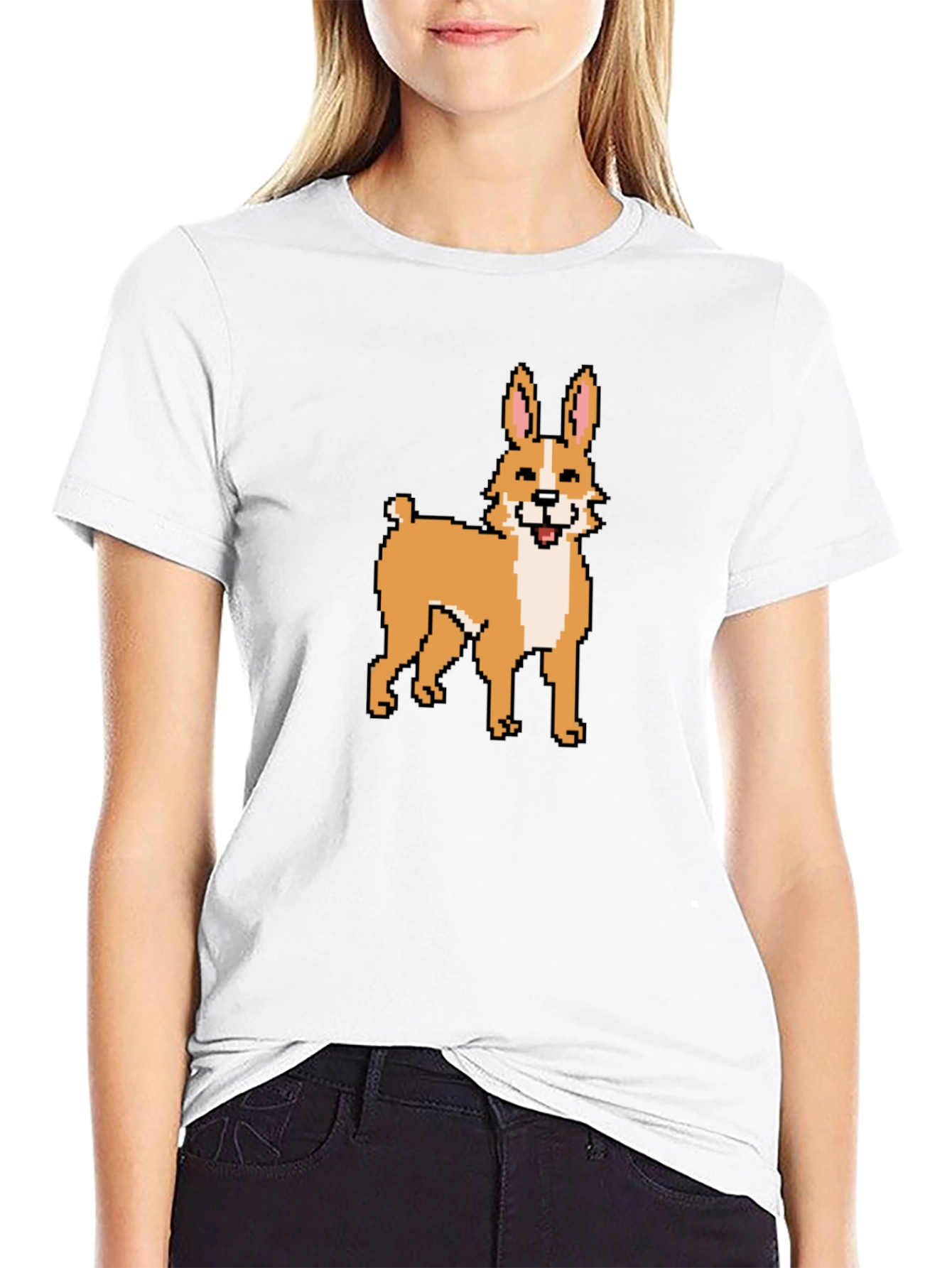 Pixel Art Dog T-Shirt - Unique Graphic Tee