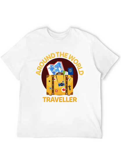 Around The World Traveler Black T-Shirt