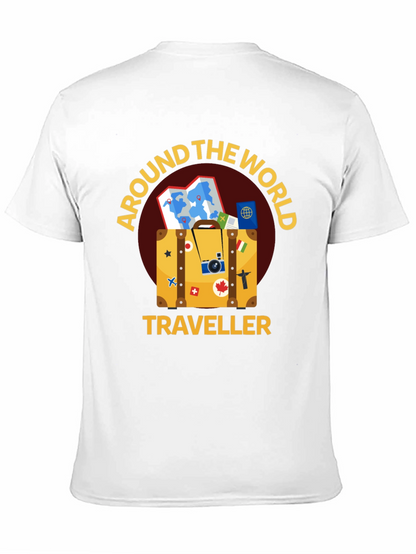 Around The World Traveler Black T-Shirt