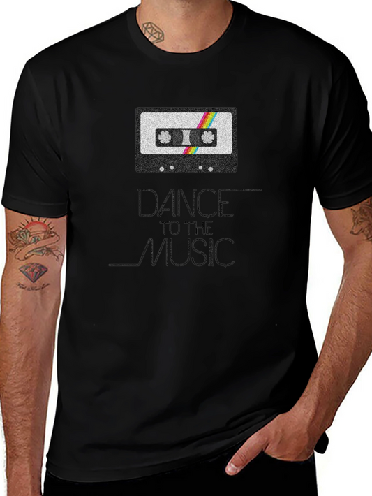 Dance To The Music Retro Cassette Tape T-Shirt