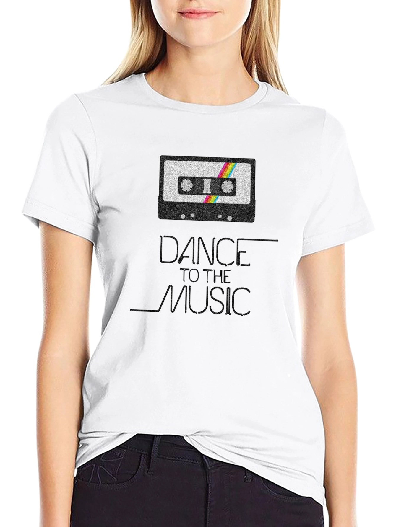 Dance To The Music Retro Cassette Tape T-Shirt