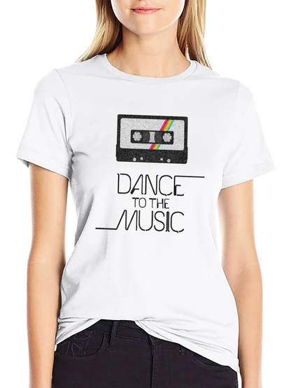 Dance To The Music Retro Cassette Tape T-Shirt