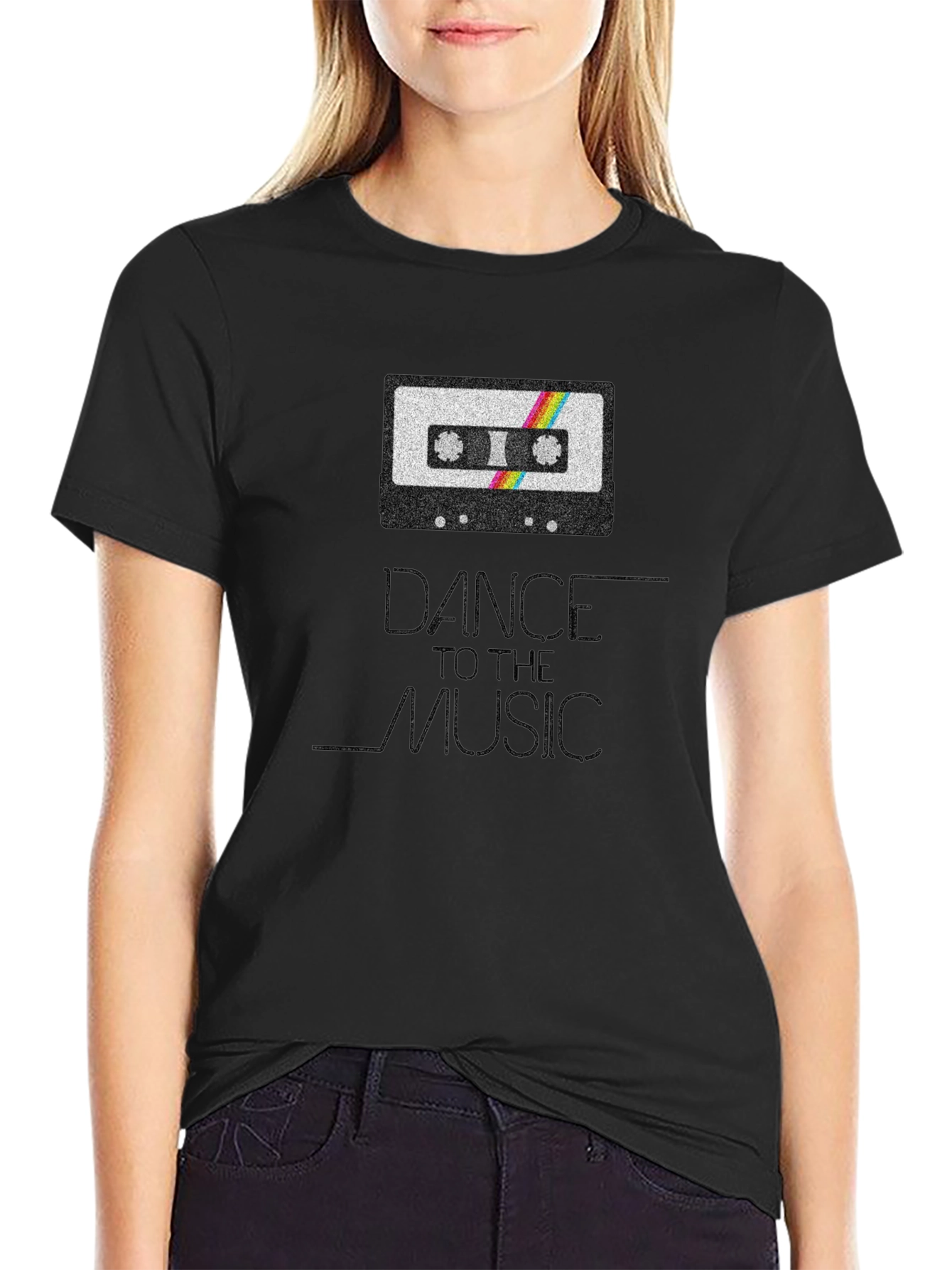 Dance To The Music Retro Cassette Tape T-Shirt