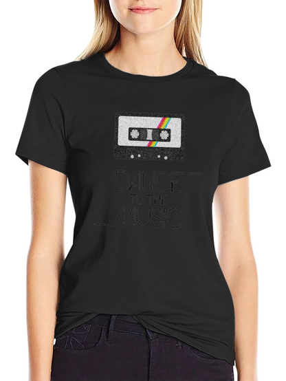 Dance To The Music Retro Cassette Tape T-Shirt