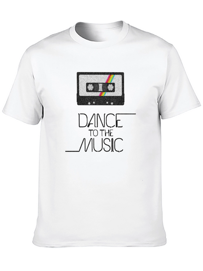 Dance To The Music Retro Cassette Tape T-Shirt