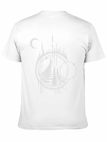 Occult Fern Graphic T-Shirt - Black Cotton Tee