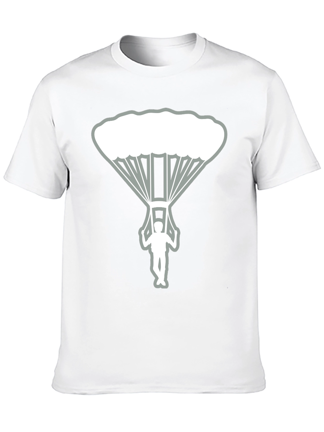 Skydiver Graphic Tee - Black Cotton T-Shirt