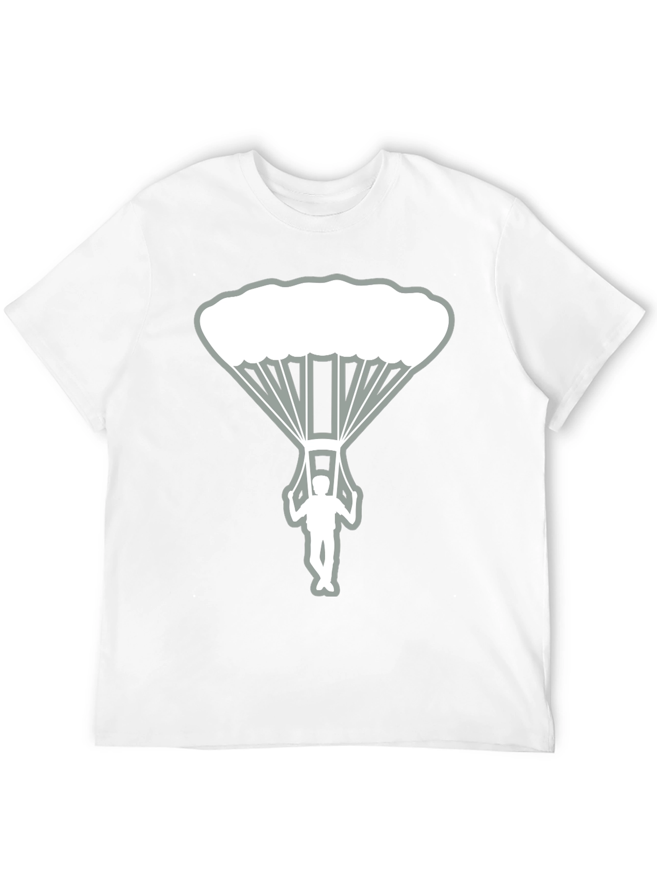 Skydiver Graphic Tee - Black Cotton T-Shirt