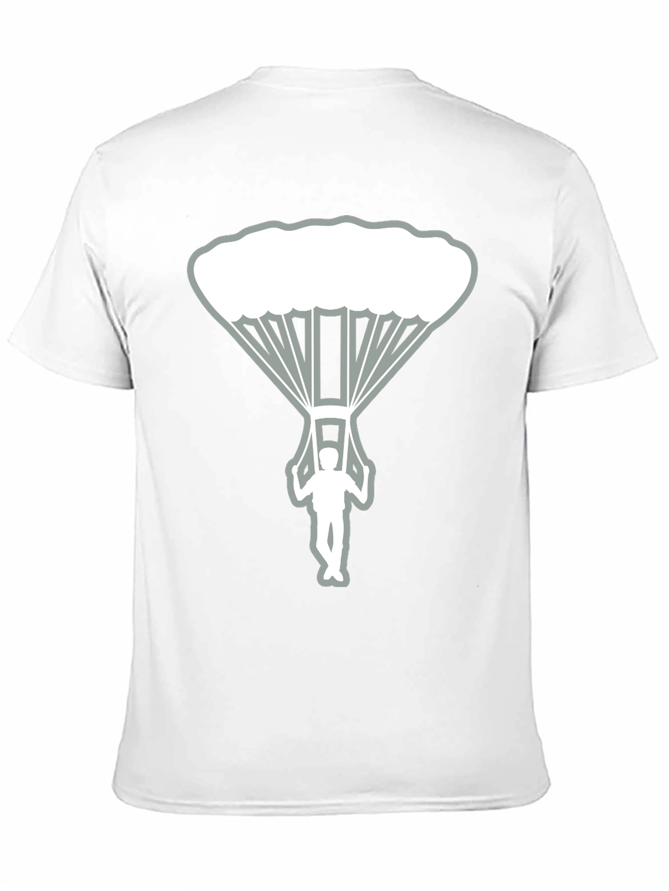 Skydiver Graphic Tee - Black Cotton T-Shirt
