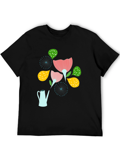 Floral Watering Can Graphic Tee