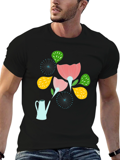 Floral Watering Can Graphic Tee