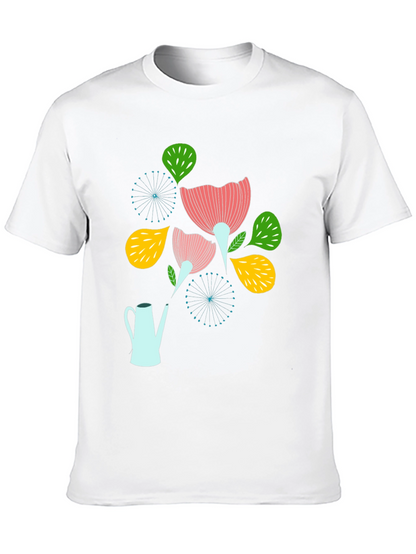Floral Watering Can Graphic Tee