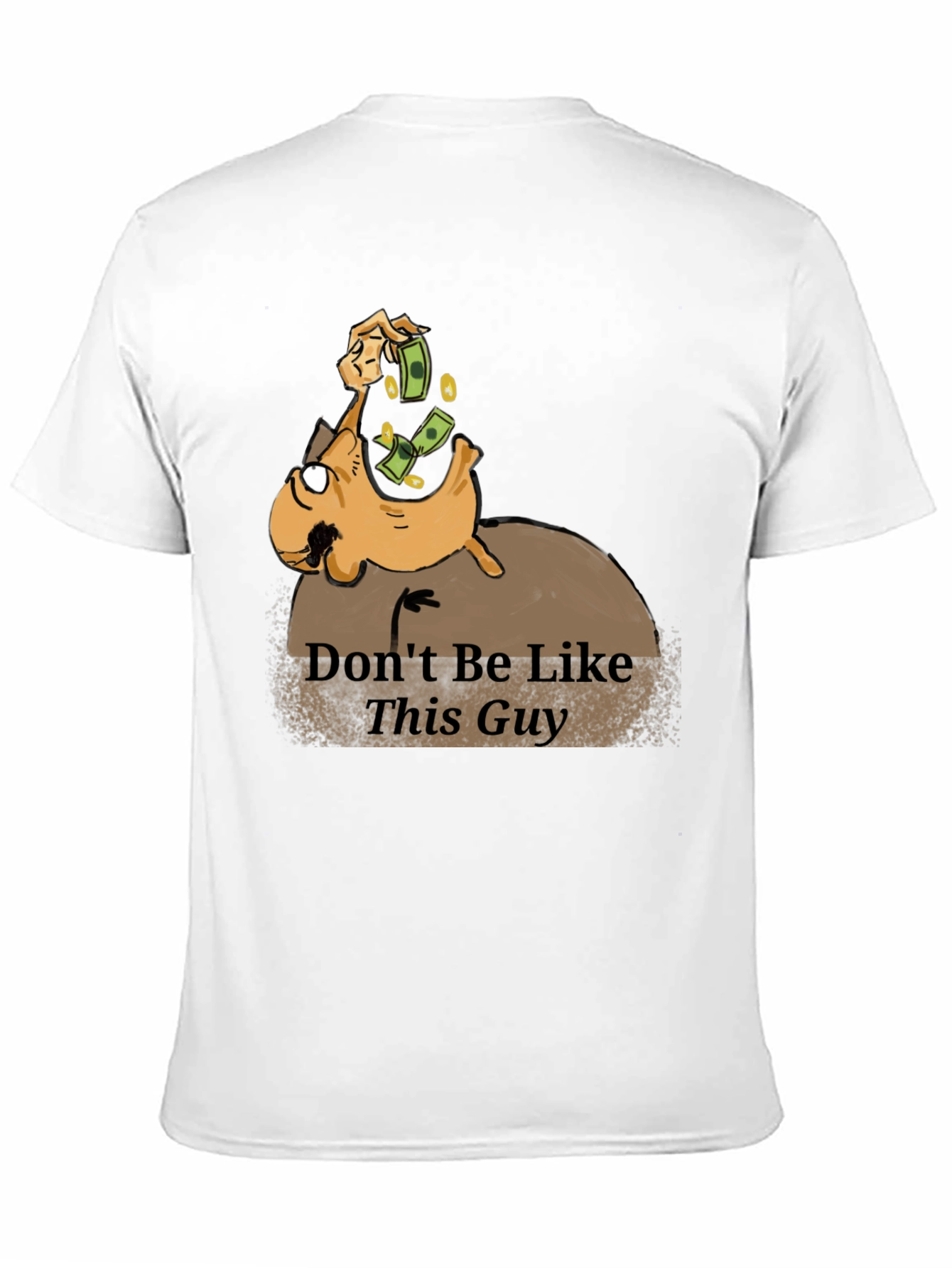 Dont Be Like This Guy Graphic T-Shirt - Black