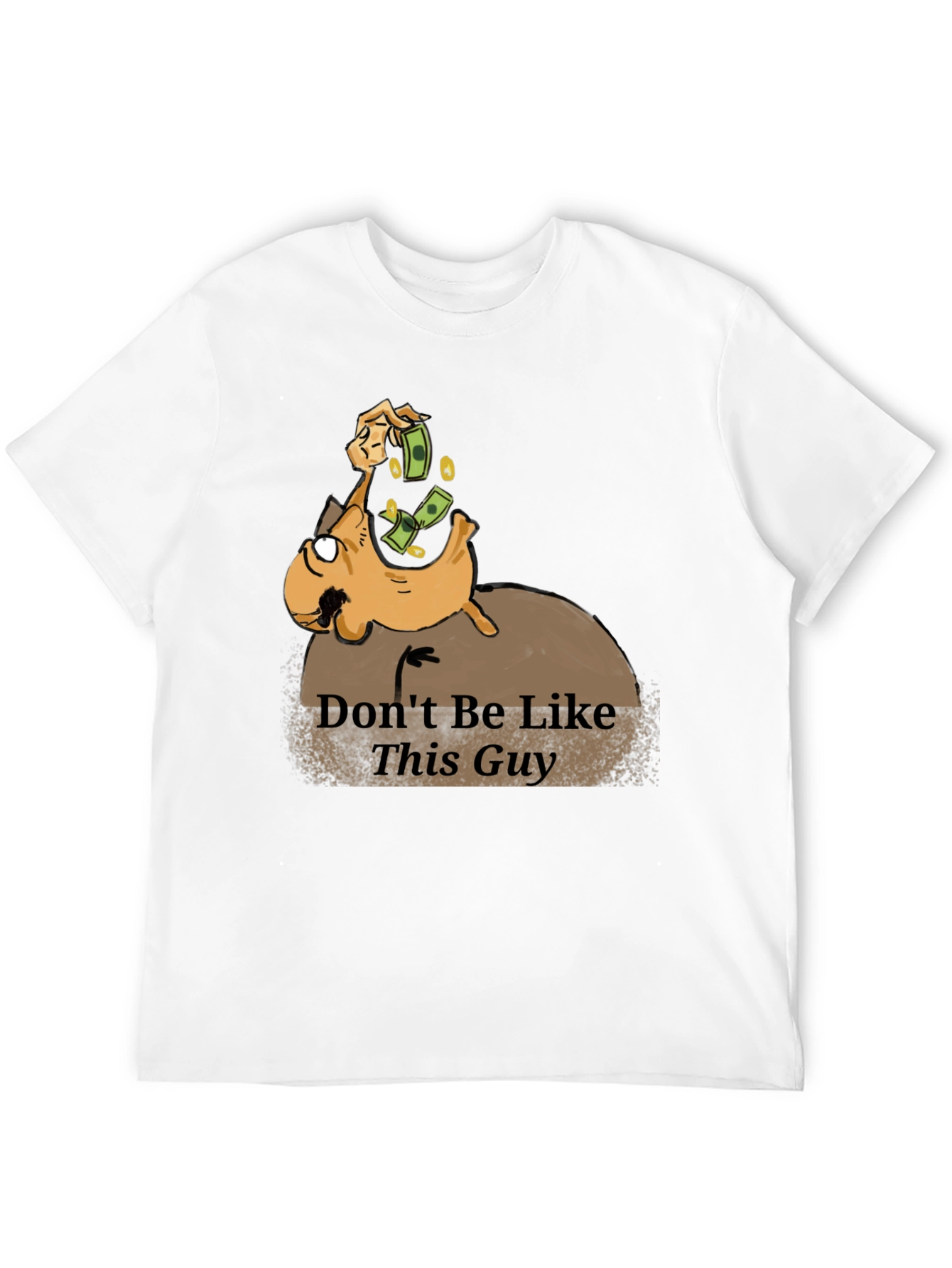 Dont Be Like This Guy Graphic T-Shirt - Black
