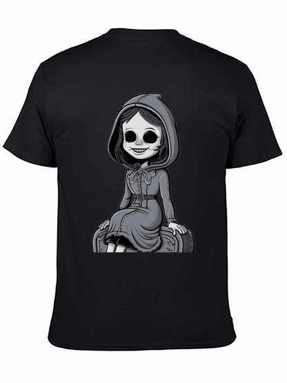 Grim Girl Graphic Tee - Unique Spooky Style