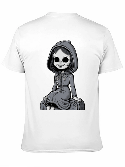 Grim Girl Graphic Tee - Unique Spooky Style