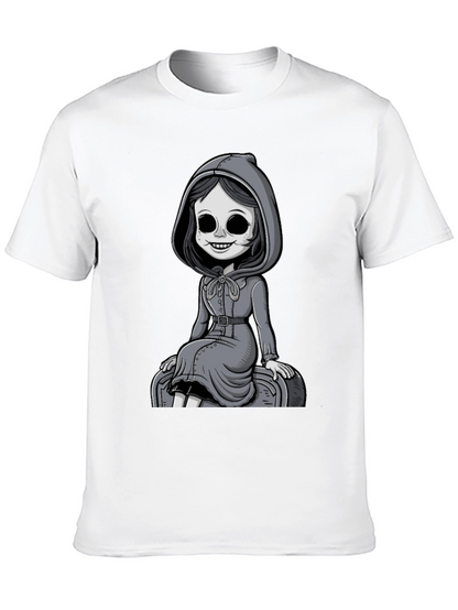 Grim Girl Graphic Tee - Unique Spooky Style