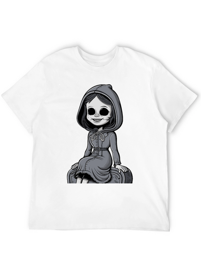 Grim Girl Graphic Tee - Unique Spooky Style